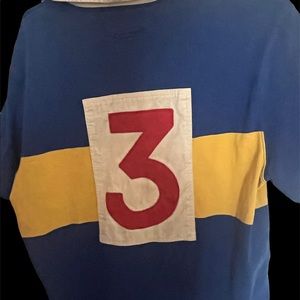 Polo, used ,2 blue yellow and white Large